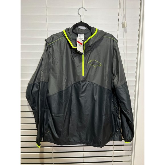 Nike Denver Broncos Volt Anthracite Half-Zip Jacket - NWT - Size L - Picture 3 of 7